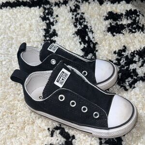 Converse Kids Black Slip-On Sneakers